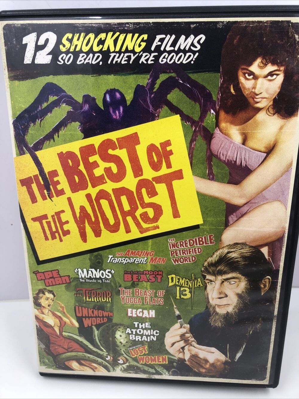 Best of the Worst 12 Shocking Horror Movie . DVD. 3 Disc Set